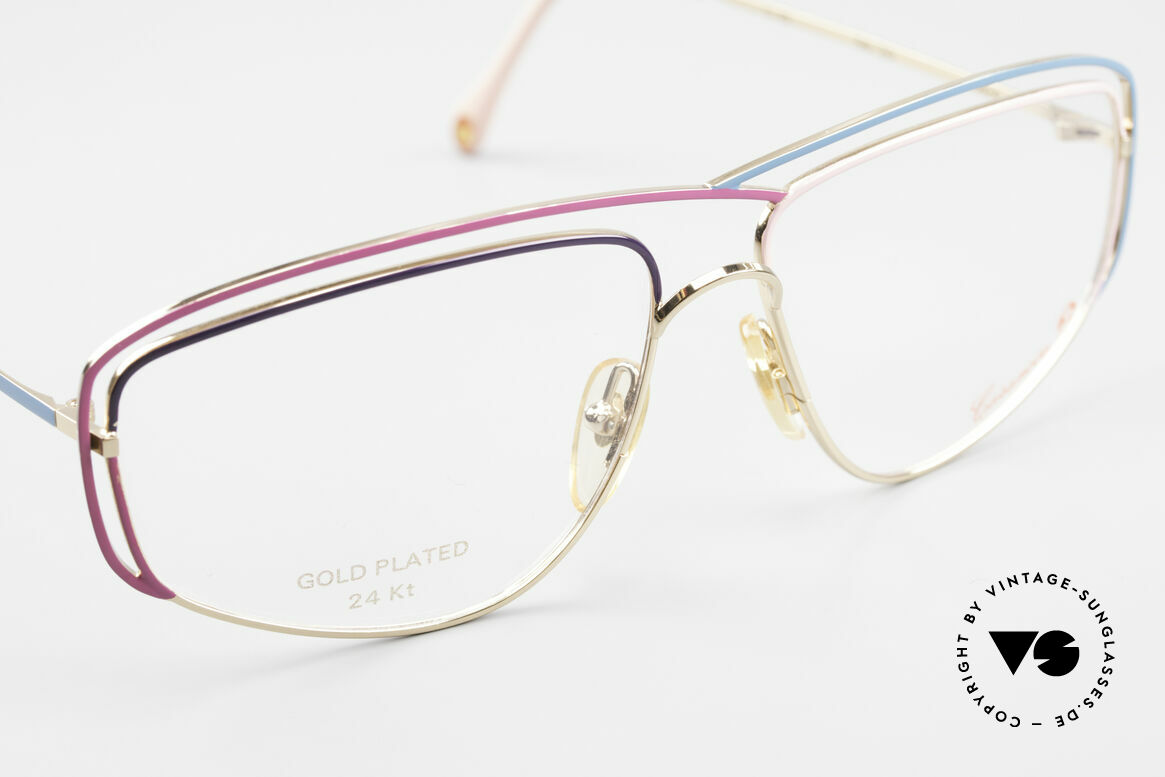 Casanova CN24 24kt Vergoldete Damen Brille, ungetragen (wie alle unsere 80er vintage Kunst-Brillen), Passend für Damen