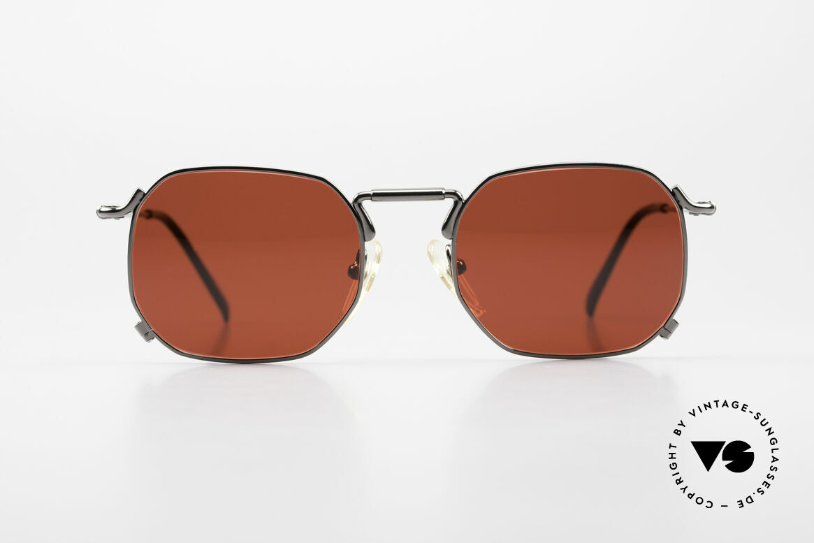 Jean Paul Gaultier 55-8175 Spektakuläre Vintage Brille, extremer Farbkontrast zwischen Rahmen & Gläsern, Passend für Herren und Damen