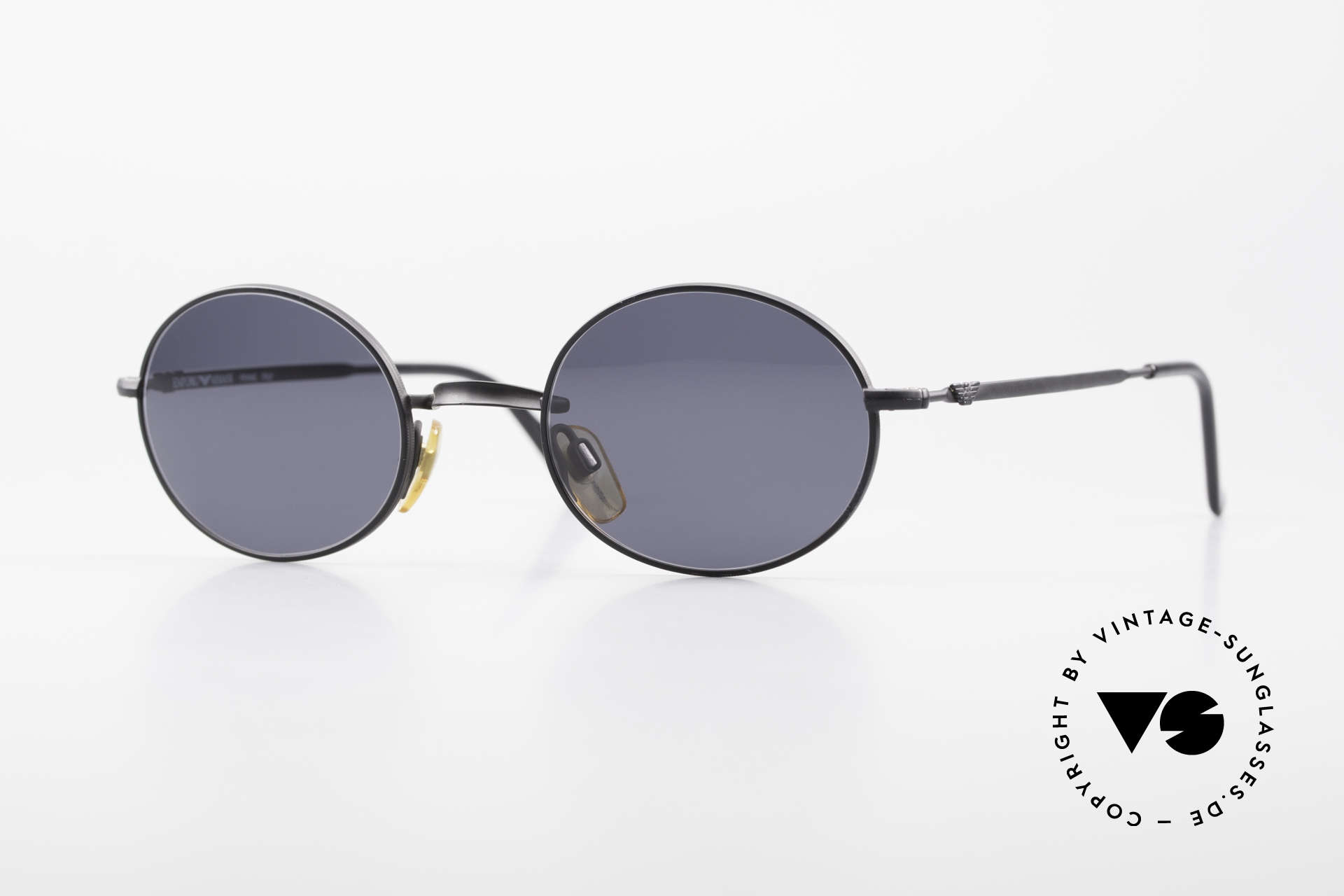 Giorgio Armani EA012 Ovale Vintage Sonnenbrille 90er, zeitlose, ovale vintage Sonnenbrille von G. ARMANI, Passend für Herren und Damen