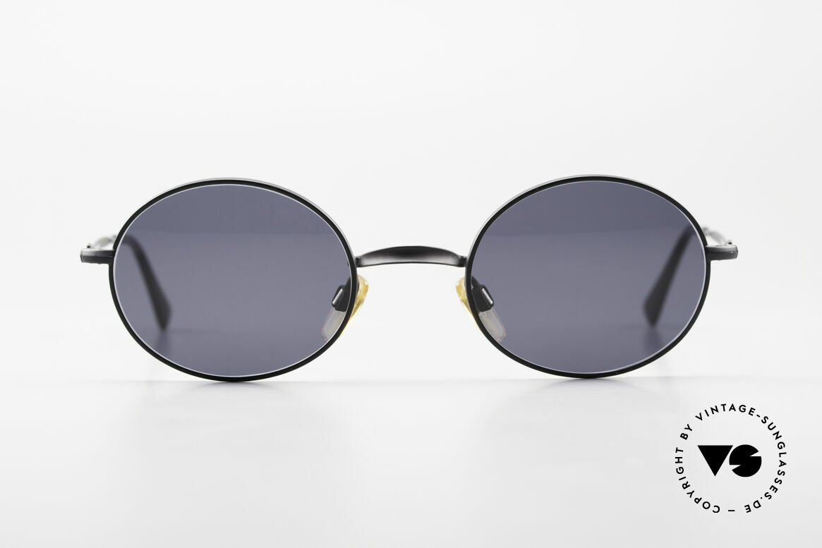 Giorgio Armani EA012 Ovale Vintage Sonnenbrille 90er, dezentes Modell aus der Emporio Armani Kollektion, Passend für Herren und Damen