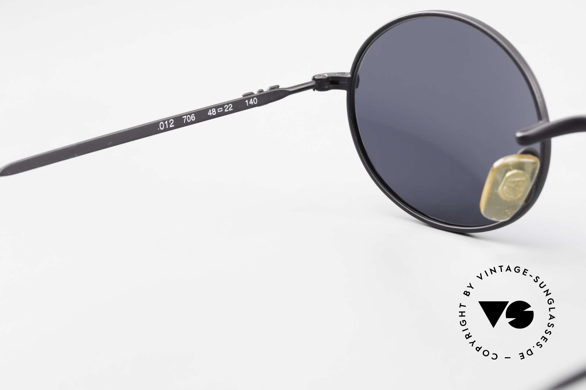 Giorgio Armani EA012 Ovale Vintage Sonnenbrille 90er, Rahmen ist beliebig verglasbar (optisch od. Sonne), Passend für Herren und Damen