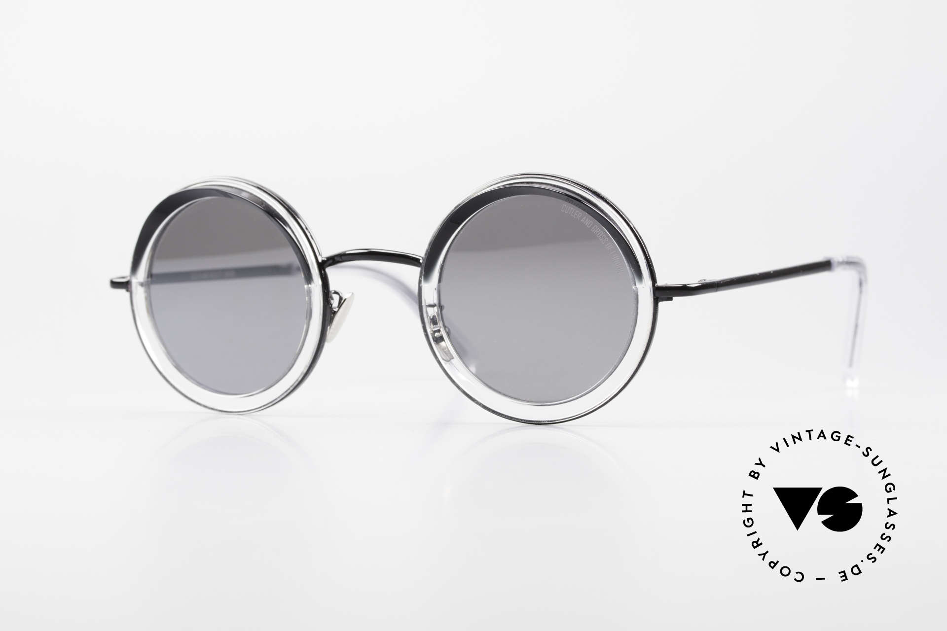 Cutler And Gross 1277 Runde Designer Sonnenbrille, Cutler and Gross Designer-Sonnenbrille; Modell 1277, Passend für Herren und Damen