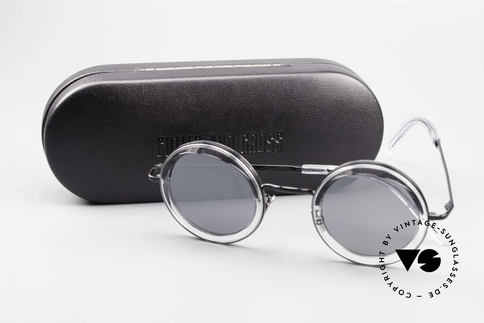 Cutler And Gross 1277 Runde Designer Sonnenbrille, ein Cutler & Gross ORIGINAL mit entsprechendem Etui, Passend für Herren und Damen