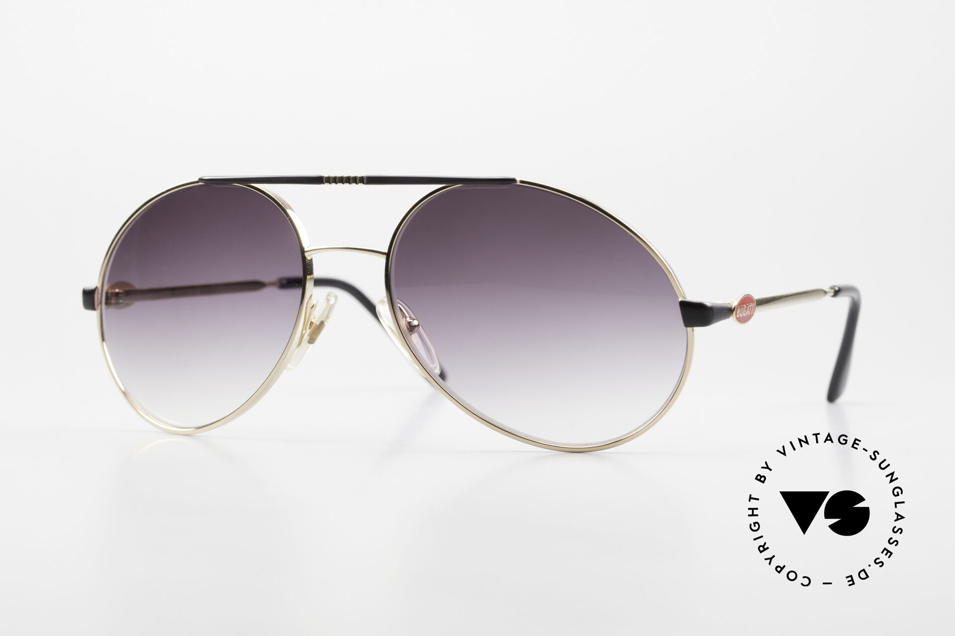 Sonnenbrillen Bugatti 65837 80er Luxus Vintage Brille