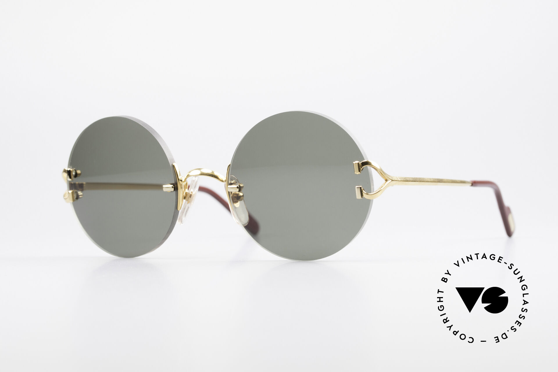 Cartier Madison Runde Luxus Sonnenbrille 90er