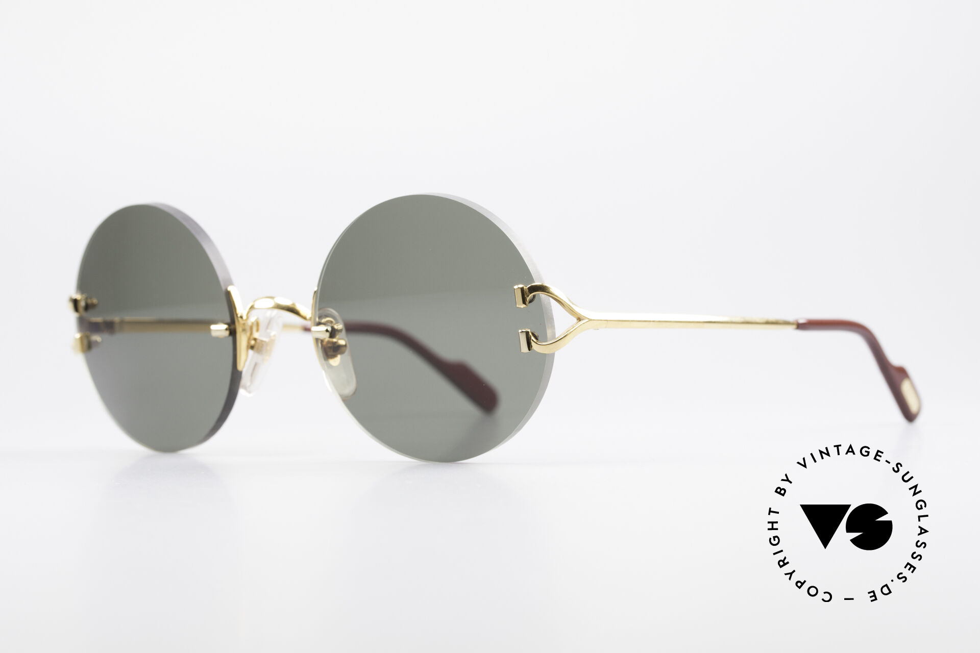 Cartier Madison Runde Luxus Sonnenbrille 90er