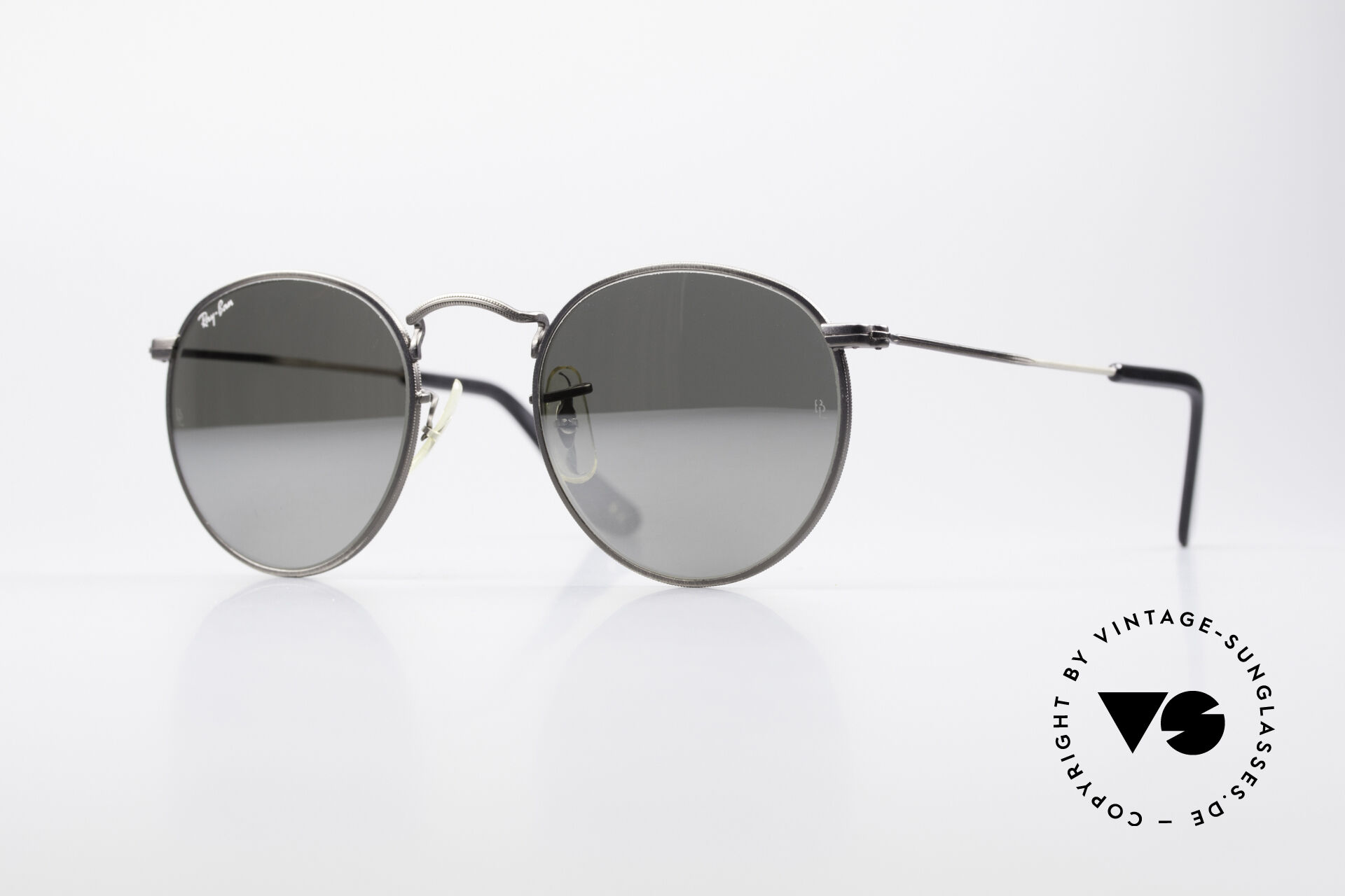 Sonnenbrillen Sonnenbrille B&L Round Metal Ban Ray 47 Verspiegelte
