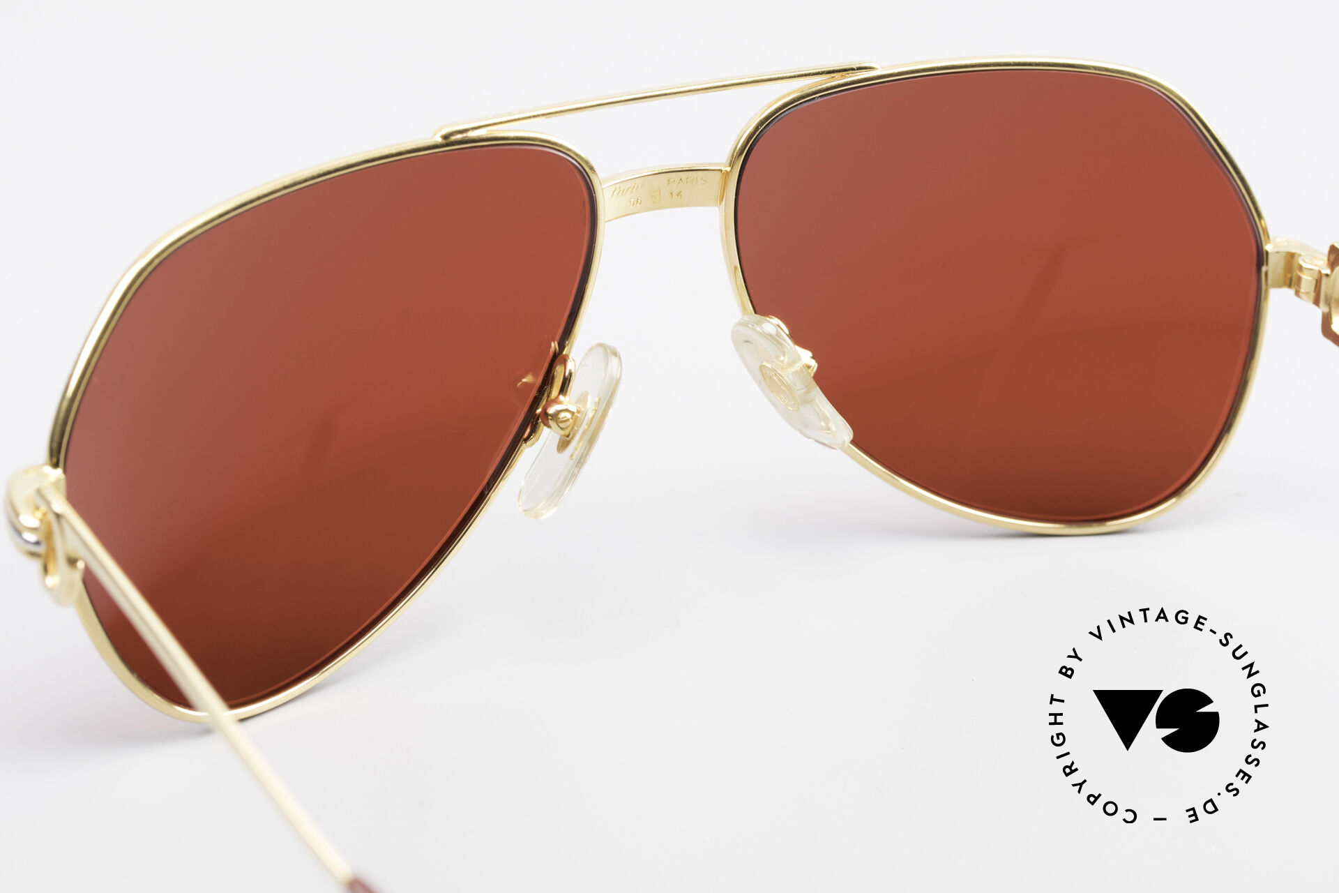 Cartier sunglasses with red lenses best sale