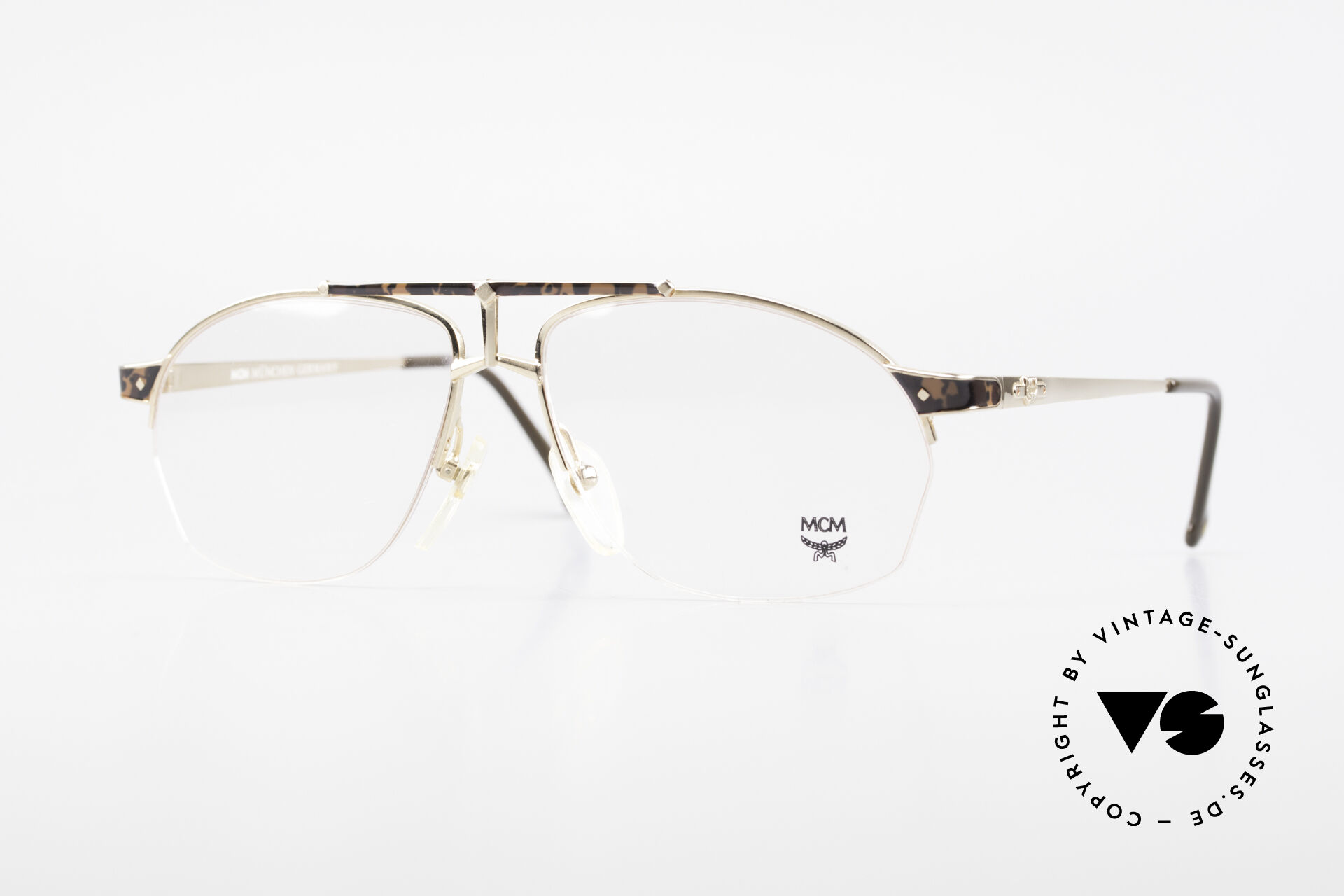 moeilijk Janice hobby Brillen MCM München 10 Vergoldete Brille Wurzelholz