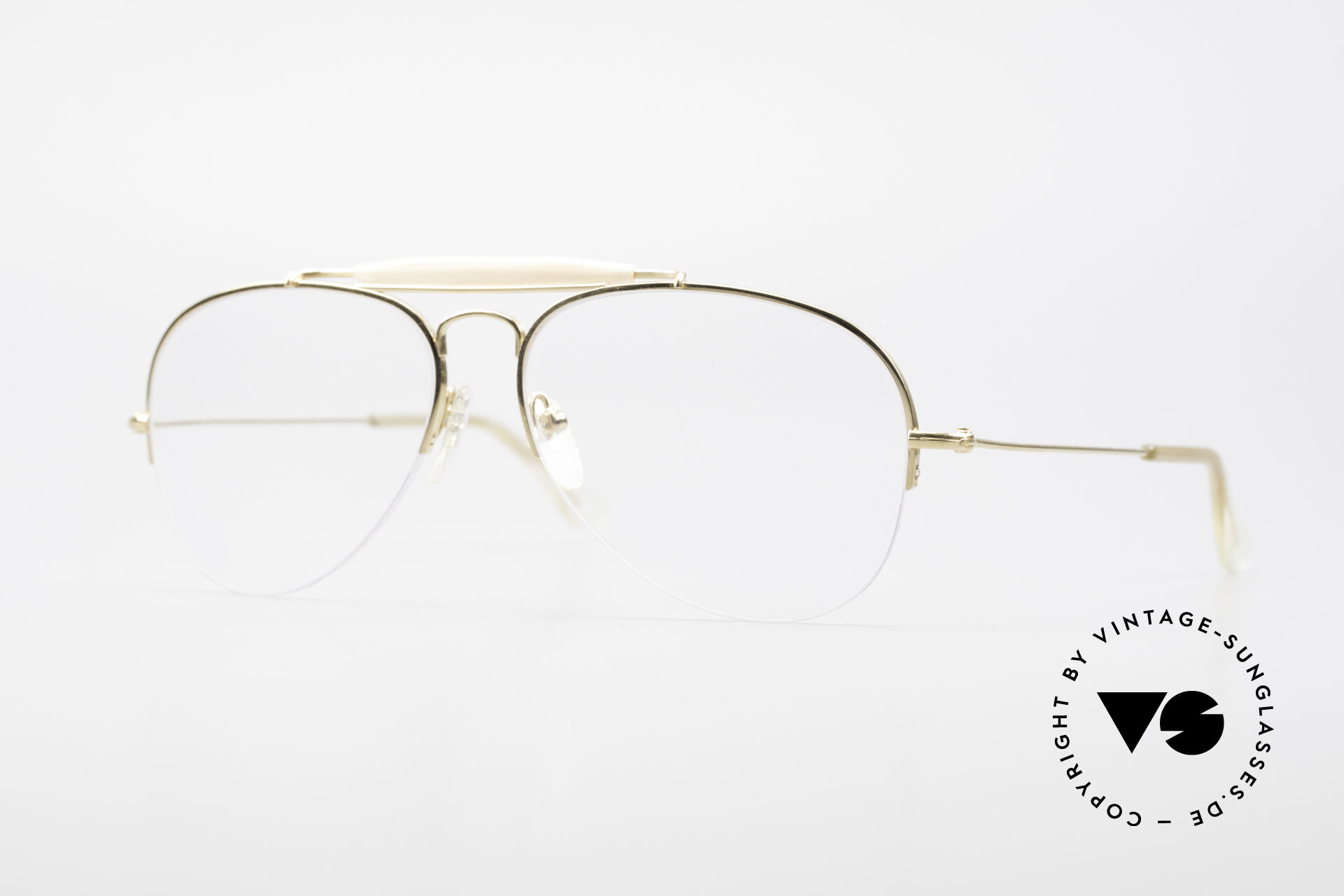 Brillen Ray Ban Balfast 810 Gold Double Vintage Brille Alt