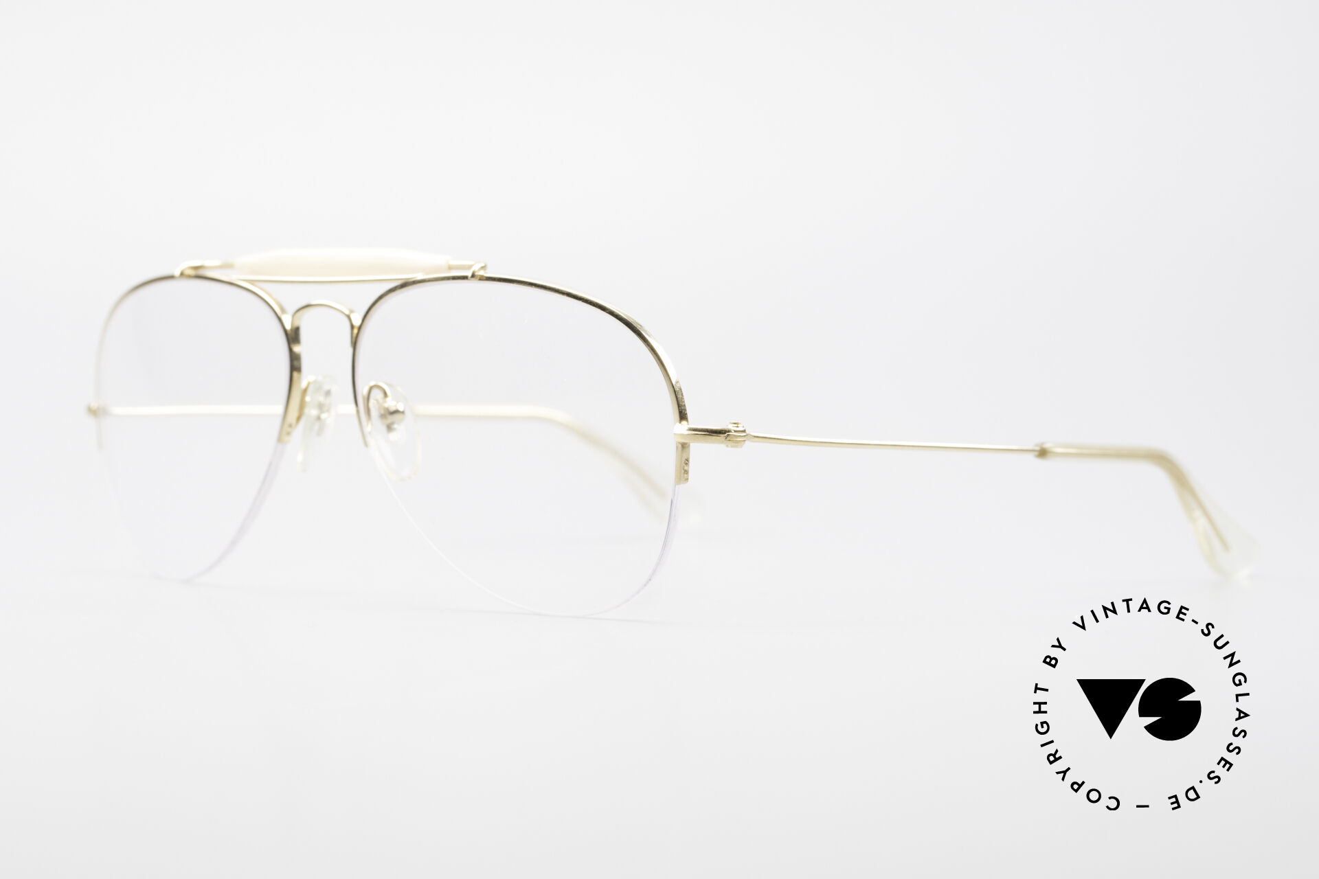 Brillen Ray Ban Balfast 810 Gold Double Vintage Brille Alt