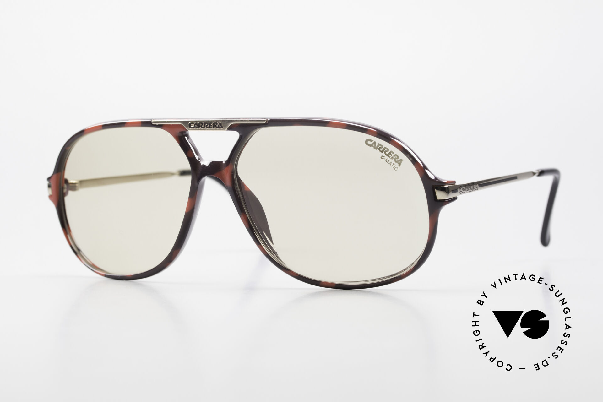 Lunettes De Soleil Carrera Vintage Modèle 5401 - Monture Dorée, Carrée, Occasion, Autriche