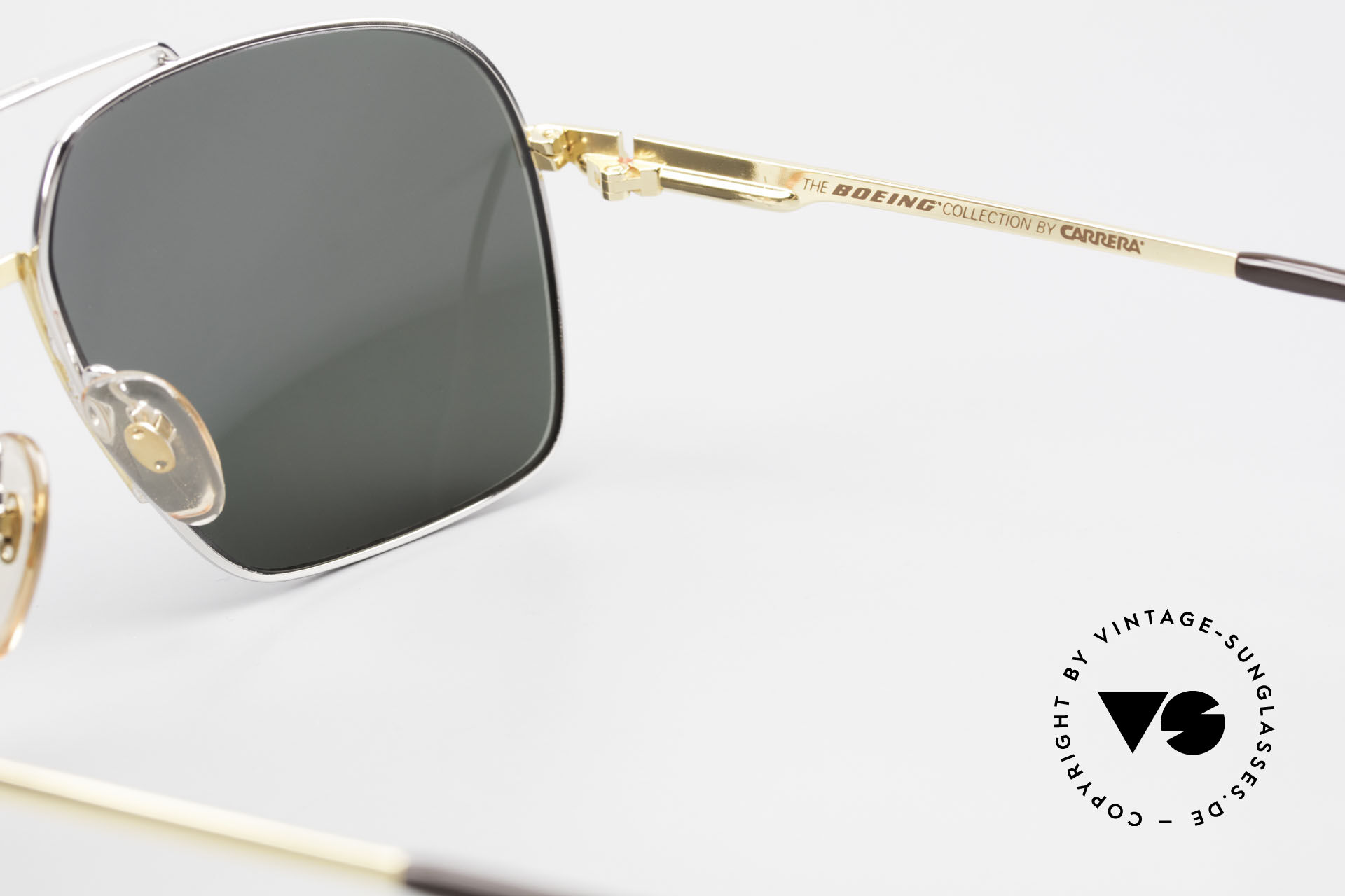 Sunglasses Vintage Vintage Sonnenbrille In Übergröße - Goldenes Rundgestell Mit Honiglinsen Für Retro-Look Sonnenbrille Gold - Foto 14