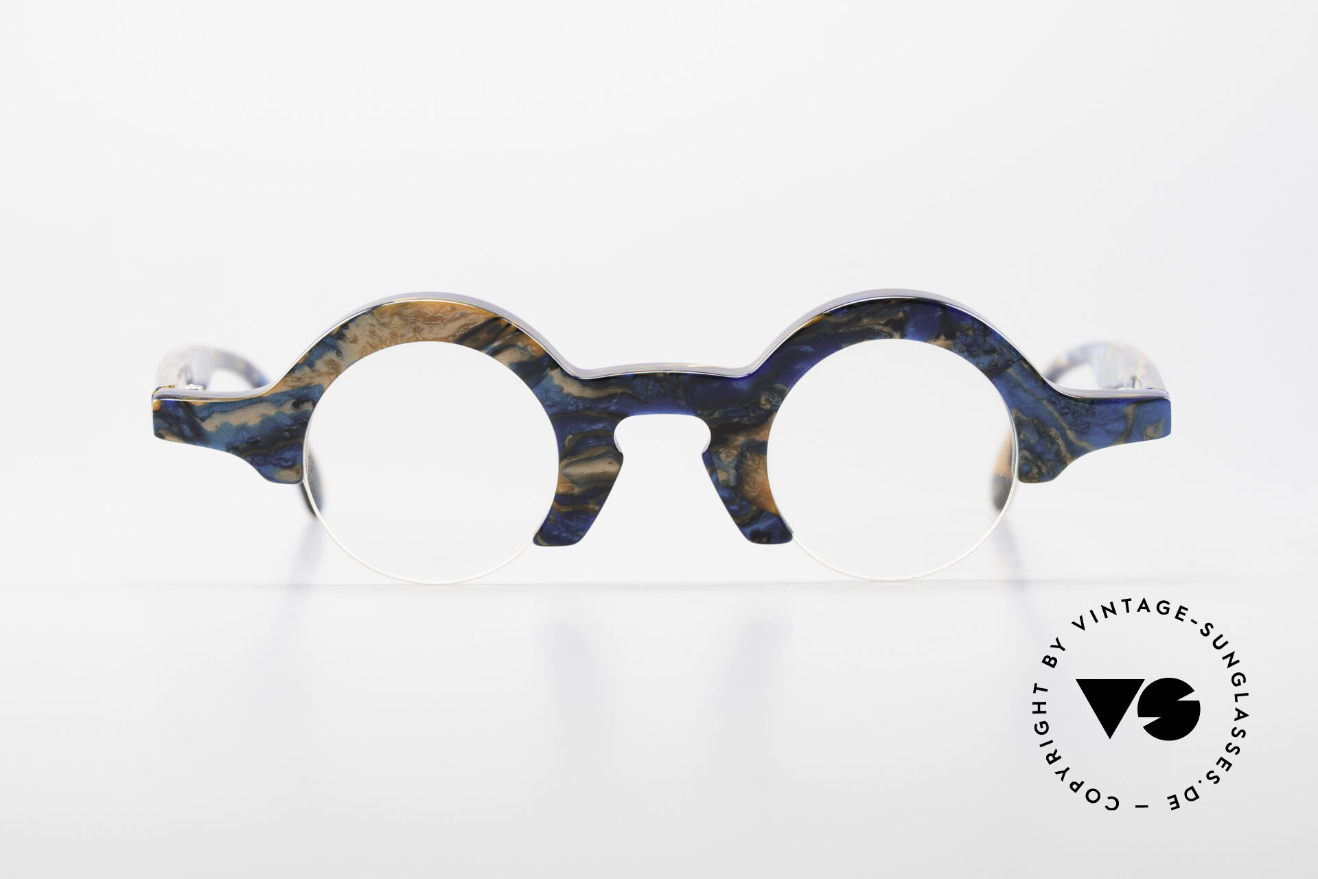 Brillen Proksch's A2 Runde 90er Brille Futuristisch