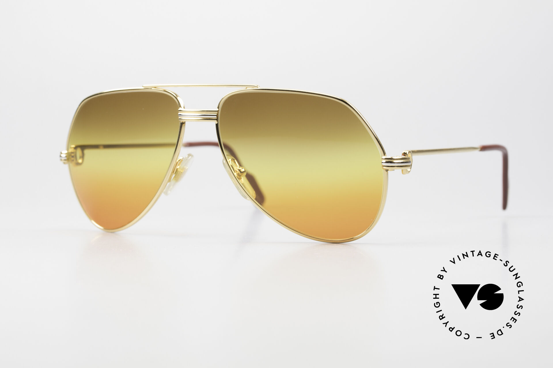 Sonnenbrillen Cartier Vendome LC S 80er Sonnenbrille Tricolored