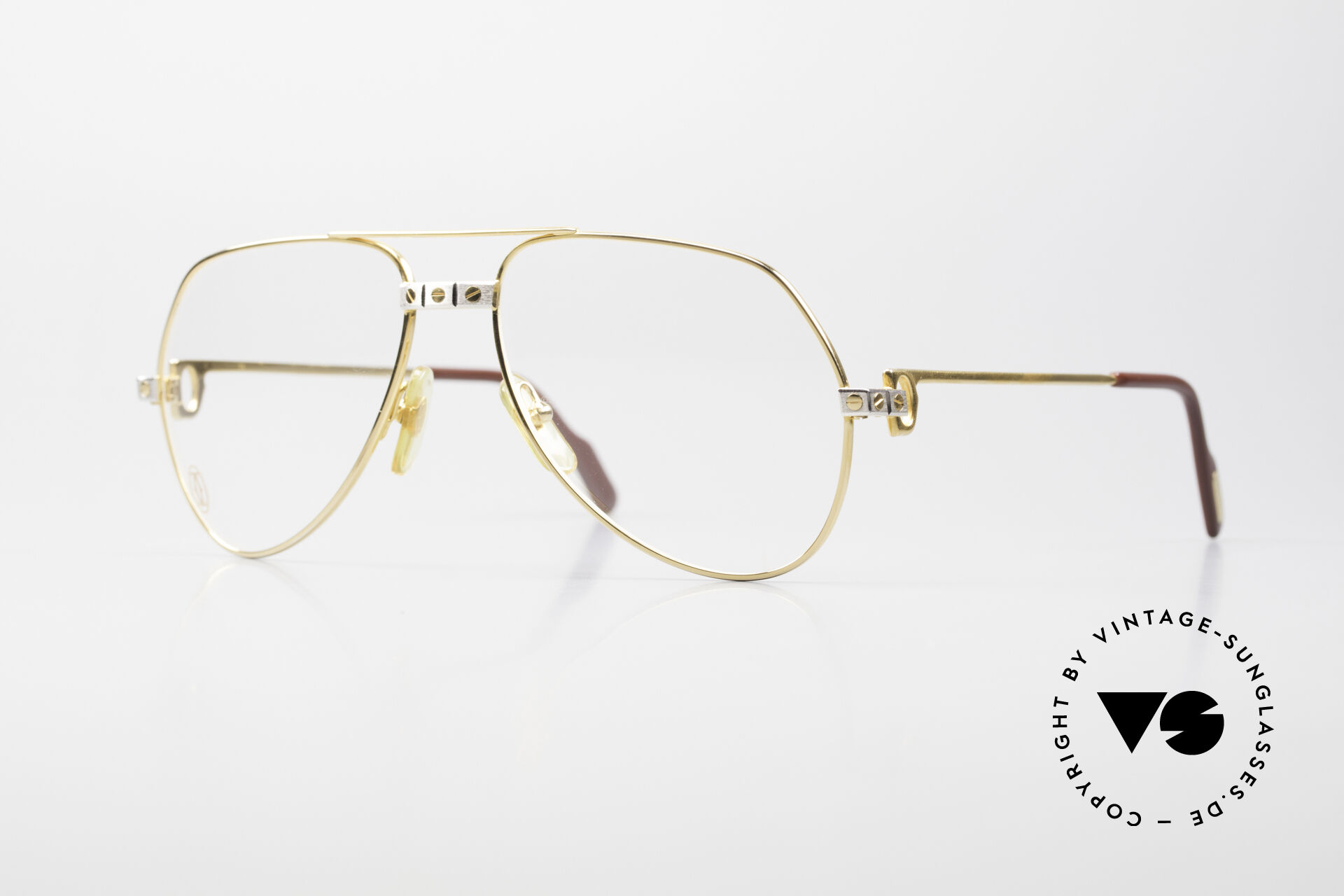 Cartier Vendome Santos S 80er James Bond Vintage Brille