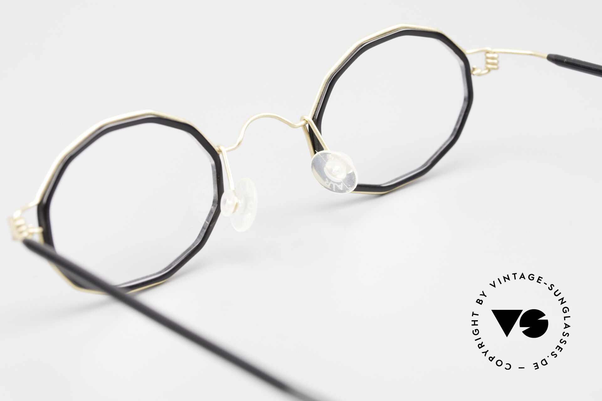 Brillen Lindberg Zeta Air Titan Rim Titan Brille mit Azetat Inlay