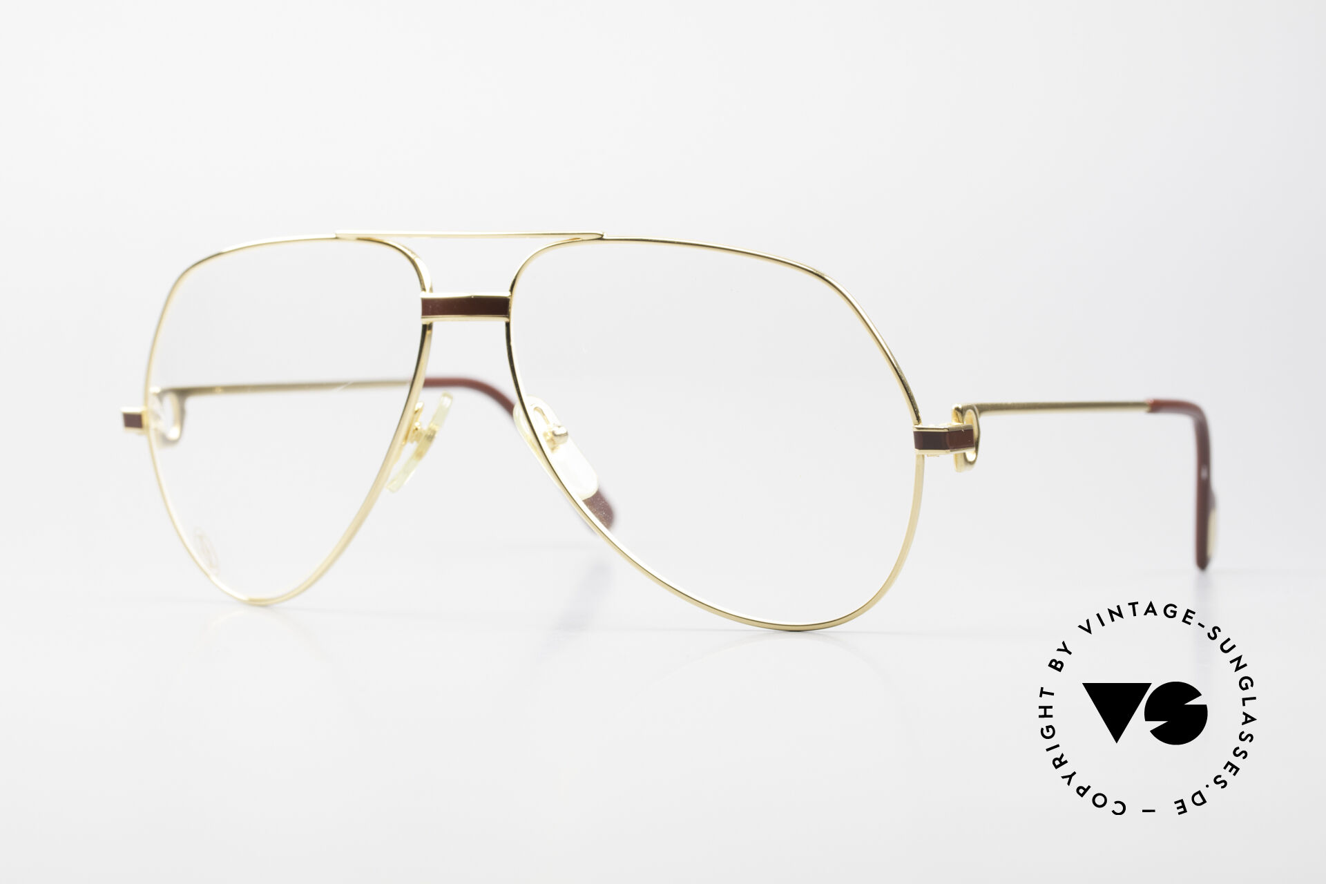 Cartier Vendome Laque L Luxus Aviator Brille Herren