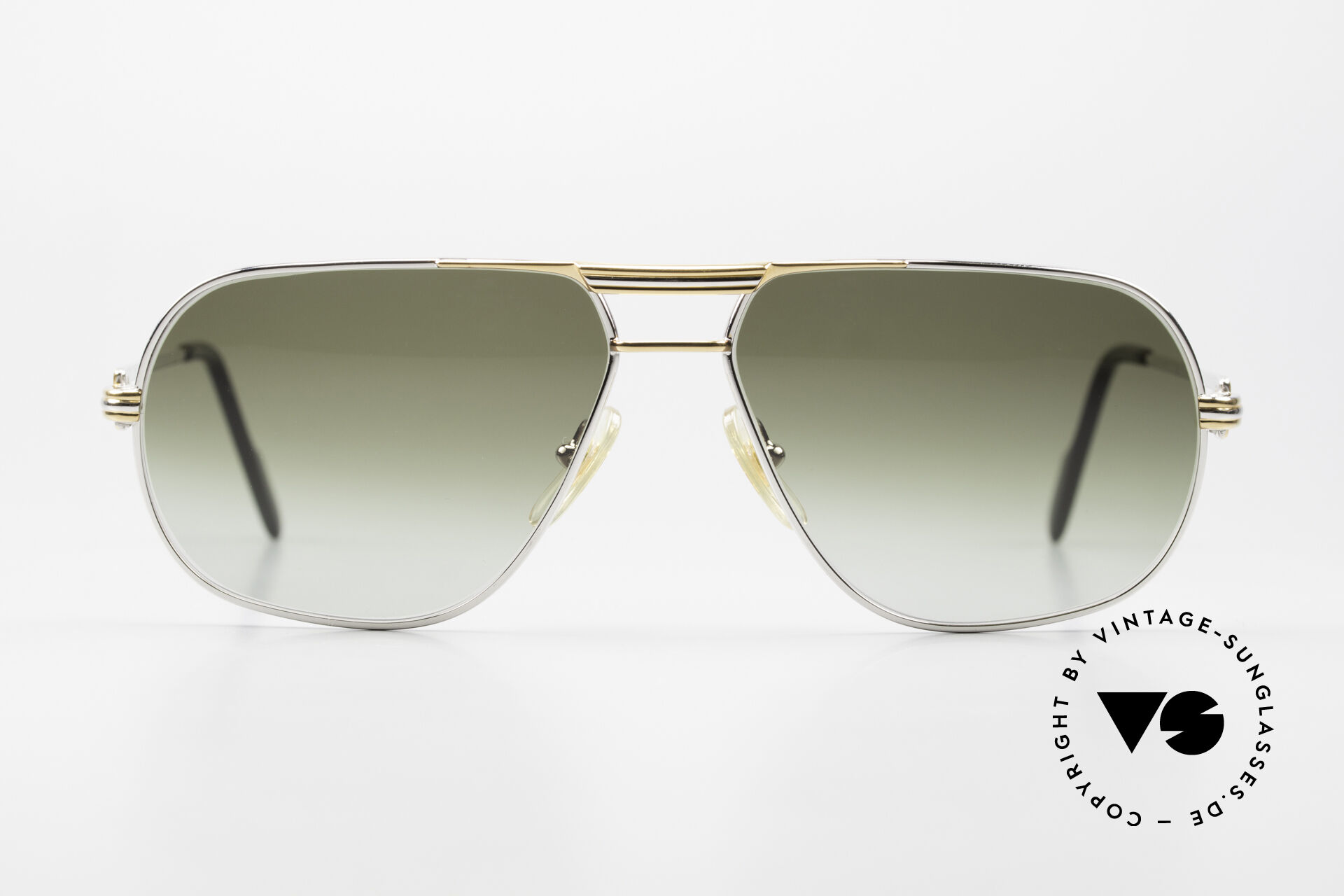 Sonnenbrillen Cartier Tank - M Platin Edition Green Lenses 