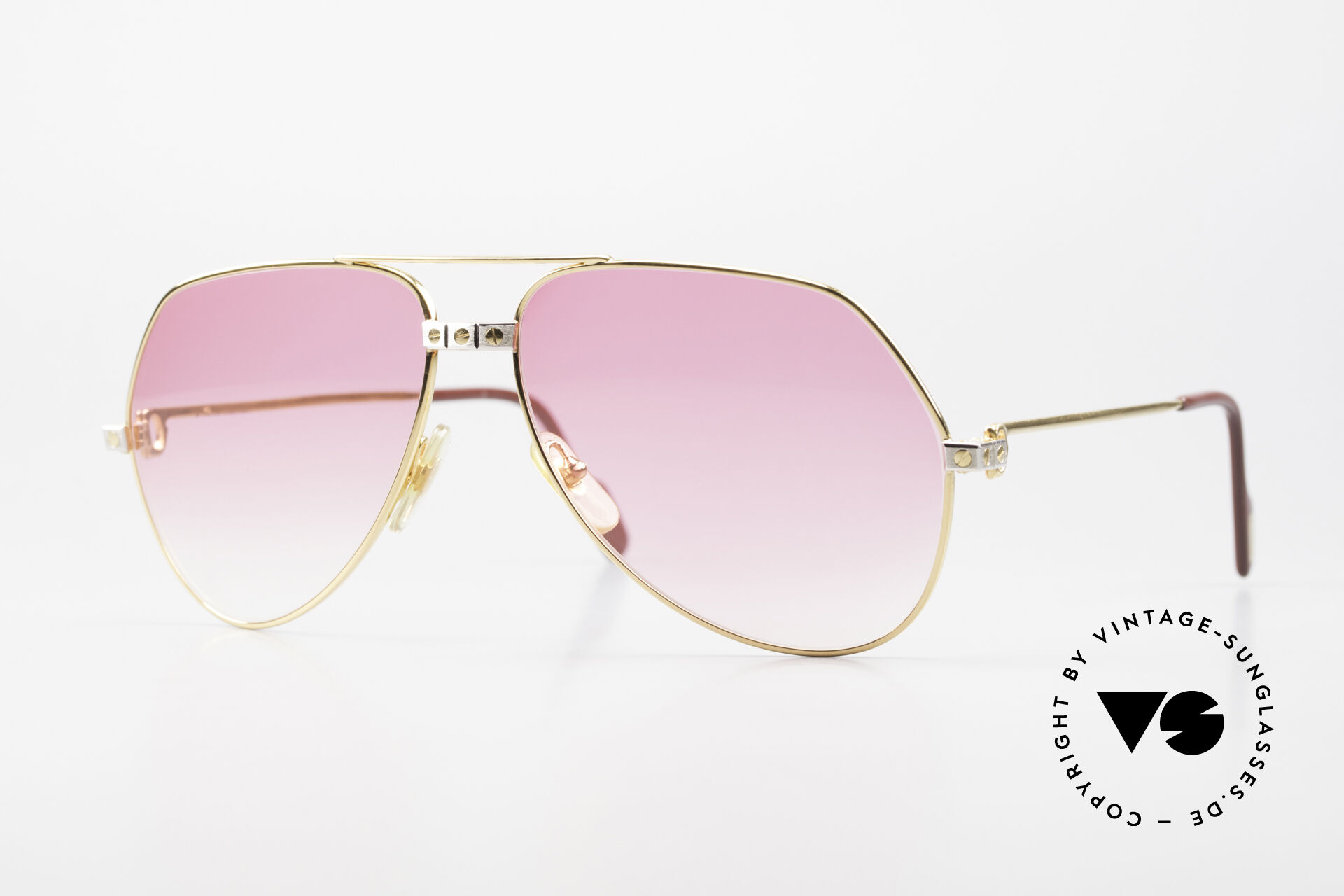 Sonnenbrillen Cartier Vendome Santos L Pink Verlauf Fur Bond Girls