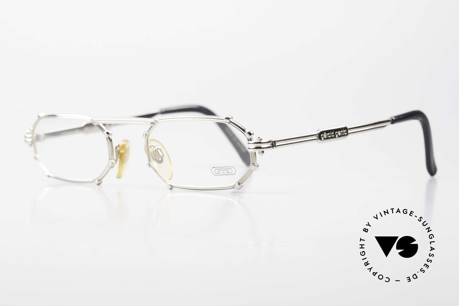 Brillen Gerald Genta Gold Gold 02 Vintage Brille Achteckig 90er