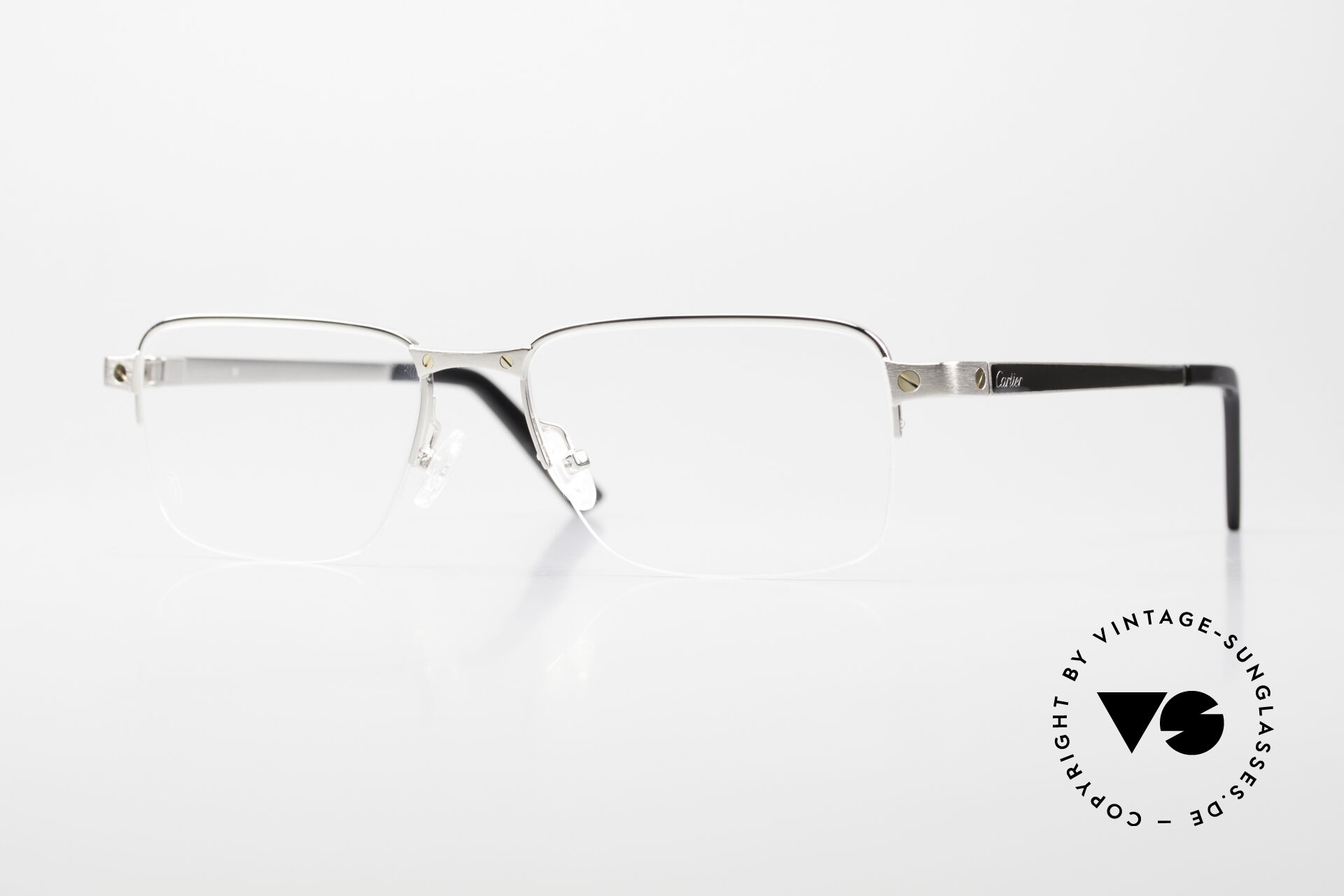Cartier Santos De Cartier Geburstete Platin Legierung