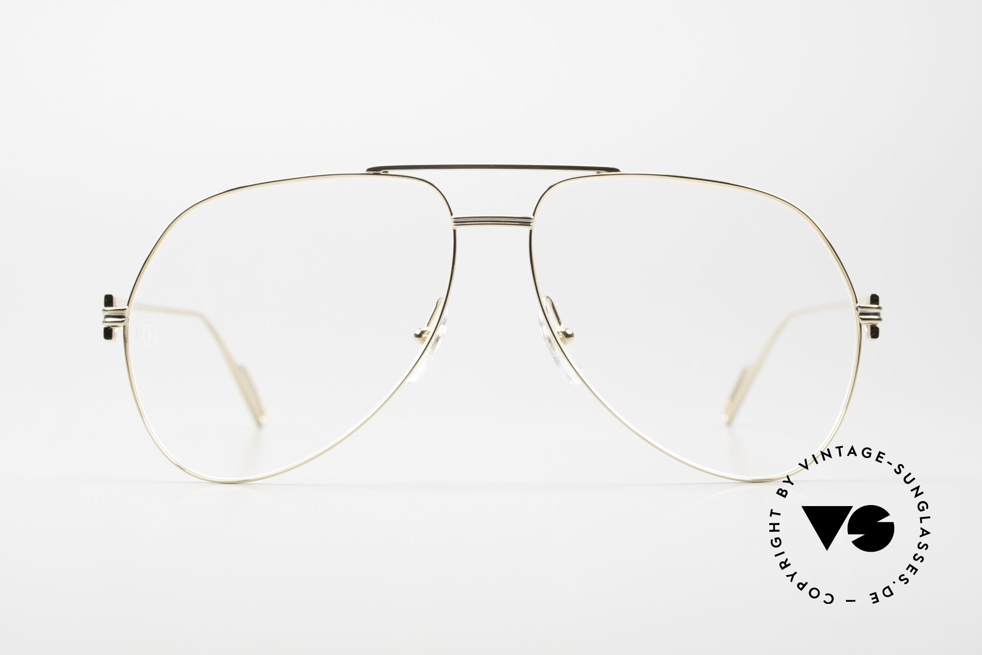 Brillen Cartier Premiere De Cartier Herrenbrille Pilot Vergoldet