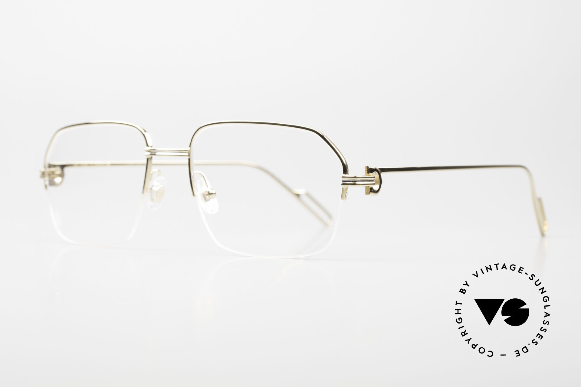 Cartier Premiere De Cartier Halb Rahmenlose Brille Men