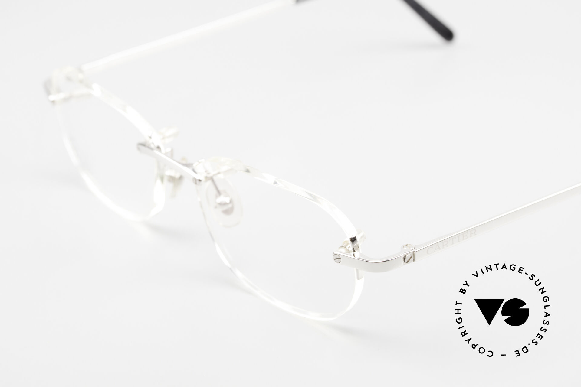 Rimless cartier eyeglasses outlet