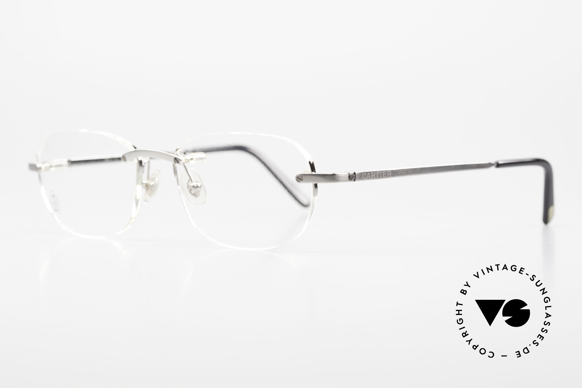 Cartier T Eye Rimless Titanium Brille Randlos