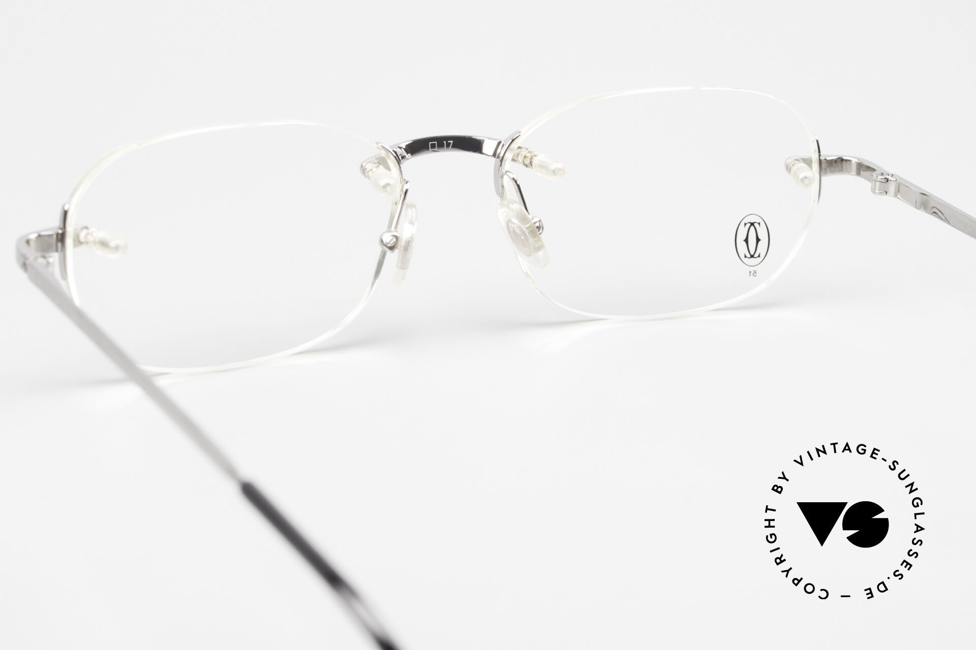 Cartier T Eye Rimless Titanium Brille Randlos