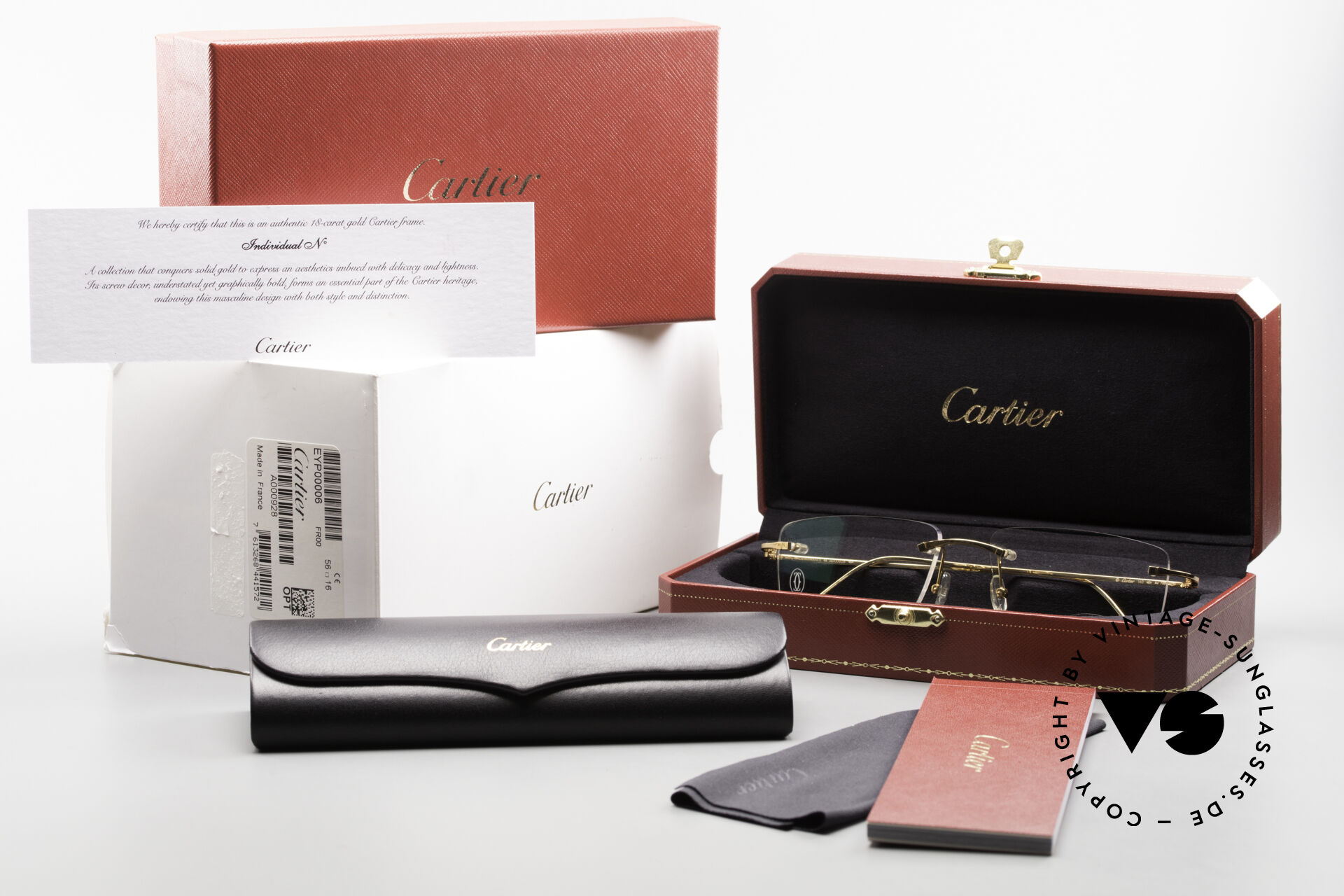 Cartier Precious Metal 18kt Echtgold Brille