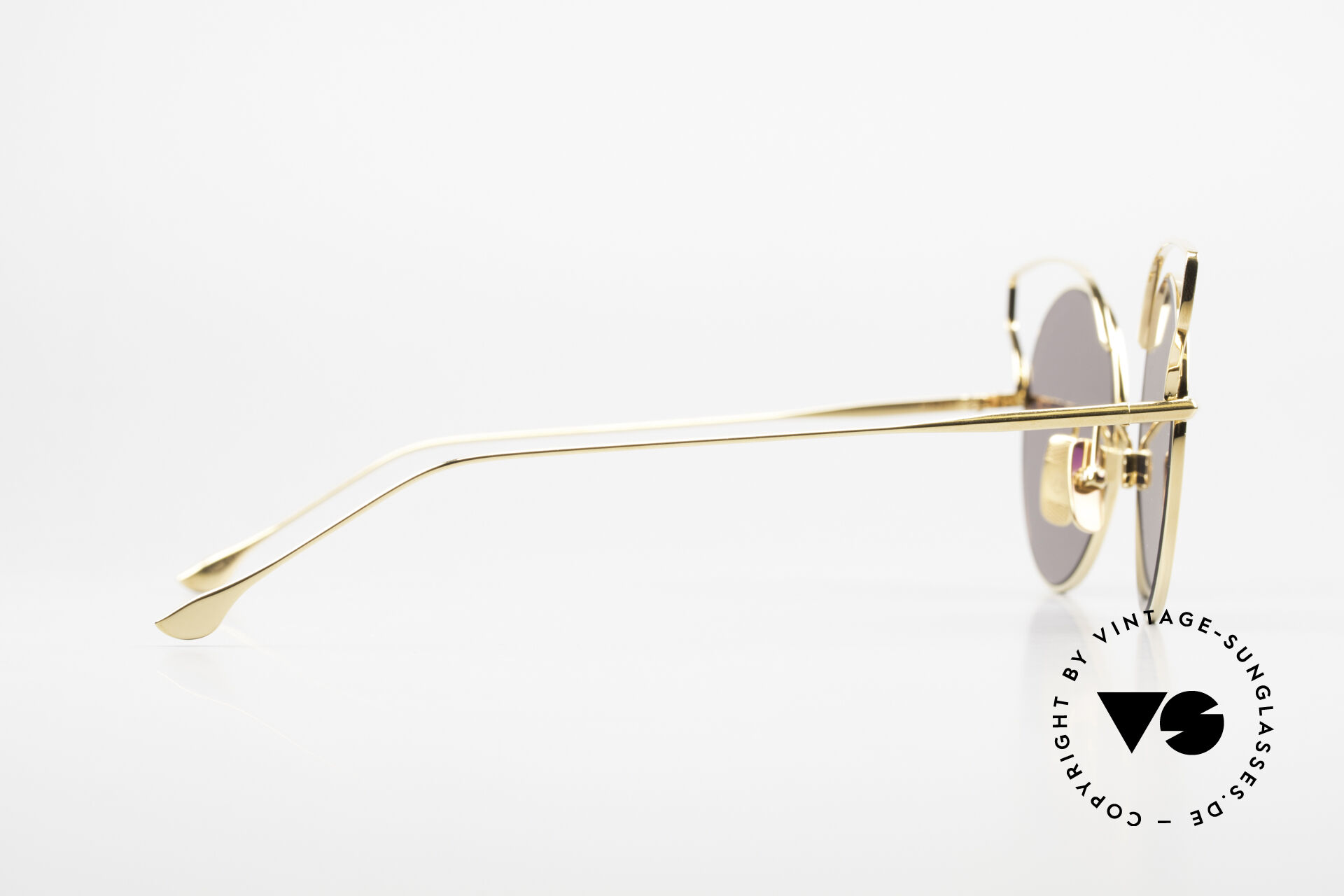 NEW DITA BELIEVER 23008 A-GLD 18K GOLD PURPLE AUTHENTIC SUNGLASSES 52-20-145 MM
