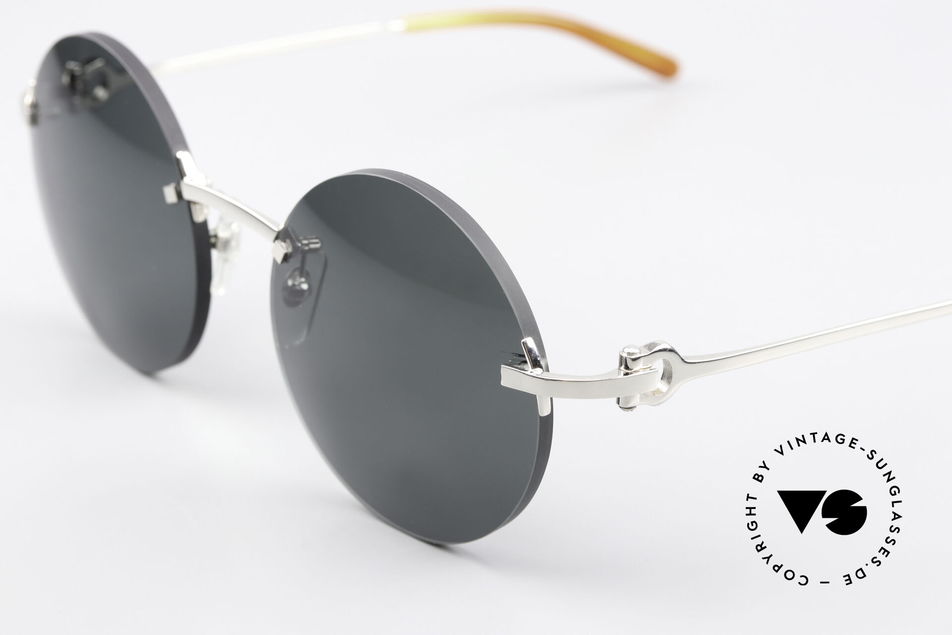 Cartier rimless sunglasses c decor hot sale