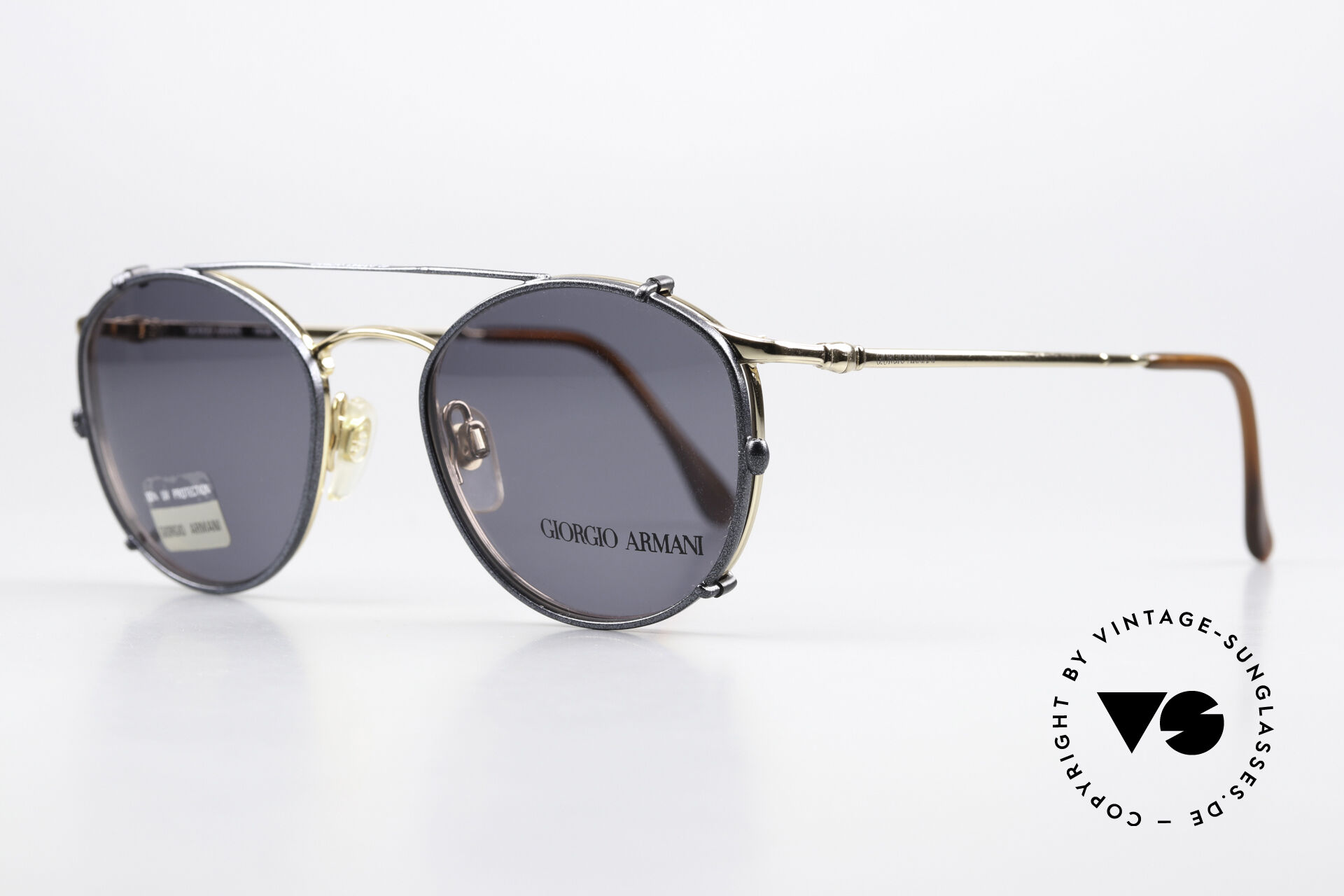 Sonnenbrillen Giorgio Armani 132 Mit Sonnenclip Blau Metallic