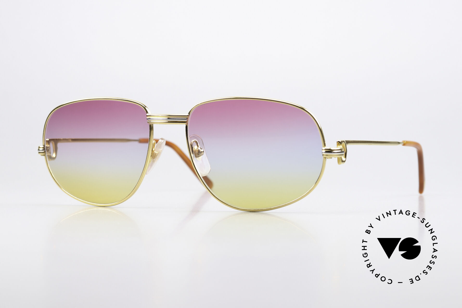 Sonnenbrillen Cartier Romance LC L 80er Brille Sunrise Gläser