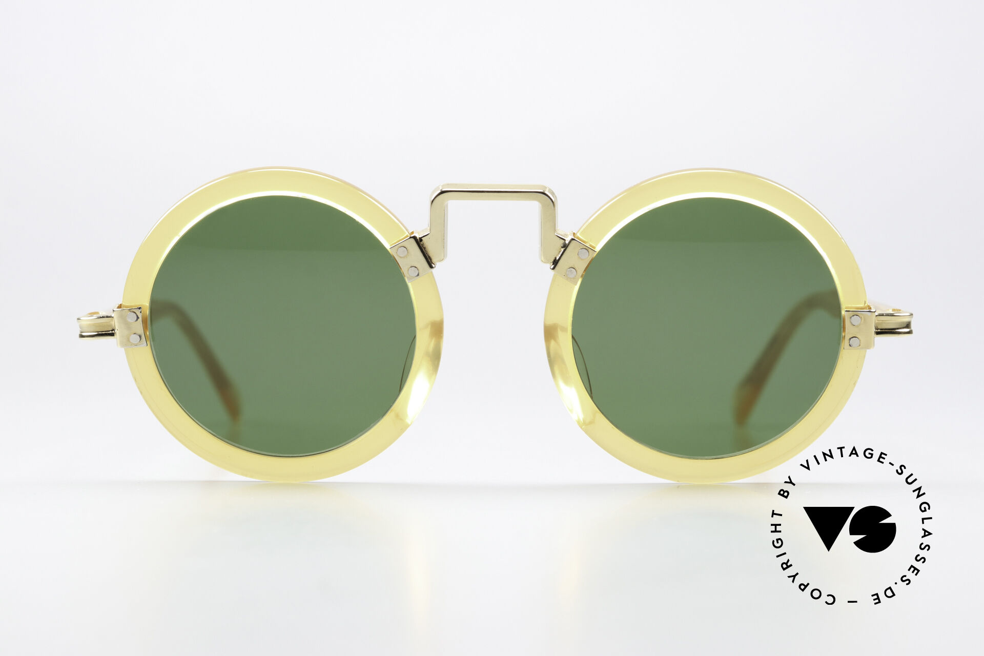 LUNETTES DE SOLEIL VINTAGE JUNIOR GAULTIER 58-0275 - MONTURE RONDE OR/MARRON