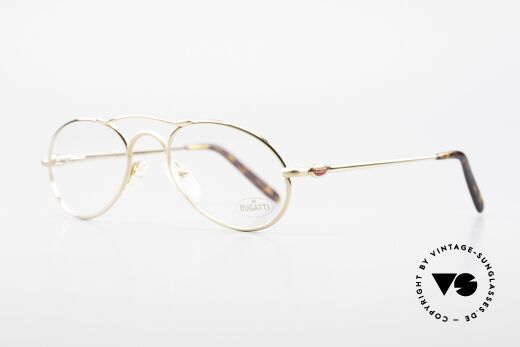 Bugatti 23407 Herrenbrille mit Sonnenclip, KEINE Retrobrille, sondern ein altes ORIGINAL!, Passend für Herren