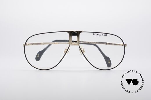 Longines 0154 Echte 80er Pilotenbrille, enorm hochwertig und markant (mal 'was anderes'), Passend für Herren
