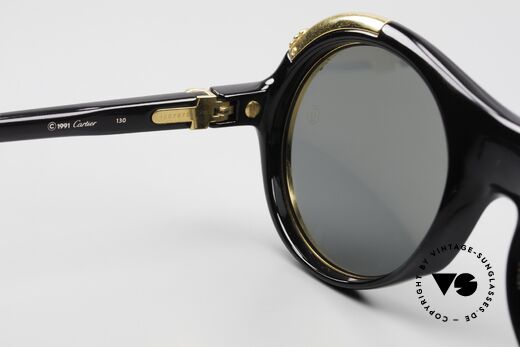 Cartier Diabolo Luxus Promi Sonnenbrille 1991, Größe: medium, Passend für Herren und Damen