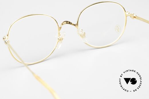 Cartier Antares - S Runde 90er Luxusbrille Unisex, KEINE Retromode; sondern ein vintage Original von 1997, Passend für Herren und Damen