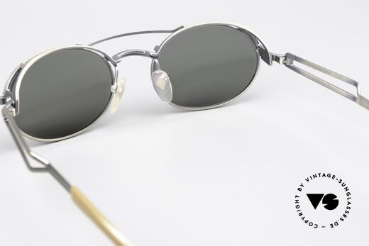 Jean Paul Gaultier 56-7107 Industrial Vintage Brille 90er, KEINE retro Sonnenbrille; ein ca. 30 Jahre altes Original, Passend für Herren und Damen