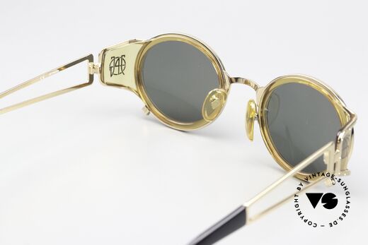 Jean Paul Gaultier 58-6201 Steampunk Vintage Brille, u.a von diversen Promis getragen (z.B. Chris Brown), Passend für Herren und Damen