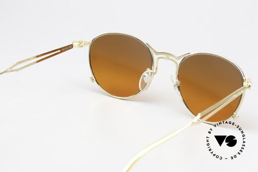 Jean Paul Gaultier 55-2177 Vergoldete Mit Sunset Glas, KEINE RETRObrille; ein ORIGINAL von 1996; Gr. 49/19, Passend für Herren und Damen