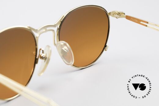 Jean Paul Gaultier 55-2177 Vergoldete Designer Fassung, KEINE RETRObrille; ein kostbares ORIGINAL von 1996, Passend für Herren und Damen