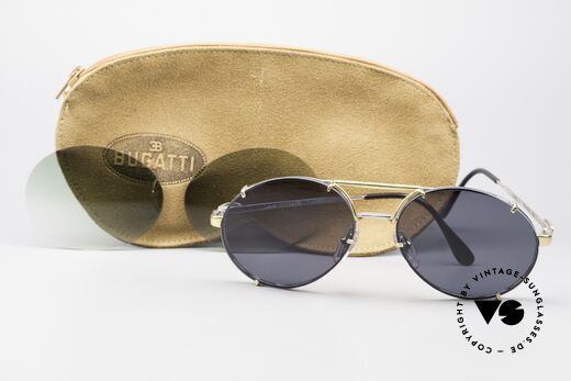 Bugatti 65360 80er Brille Mit Wechelgläsern, Größe: large, Passend für Herren