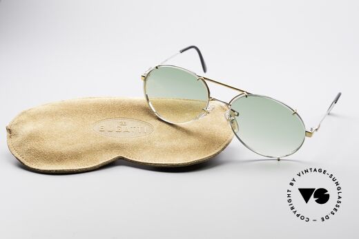 Bugatti 65360 80er Brille Mit Wechelgläsern, KEIN Retro; ein kostbares altes ORIGINAL von 1988, Passend für Herren