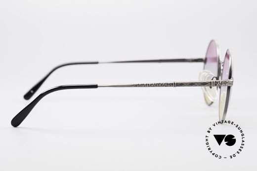 Jean Paul Gaultier 55-9671 Runde Designer Sonnenbrille, der Rahmen kann ggf. auch optisch verglast werden, Passend für Herren und Damen