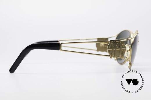Jean Paul Gaultier 58-6101 90er Steampunk Sonnenbrille, KEINE Retrobrille, ein 20 Jahre altes Designerstück!, Passend für Herren und Damen