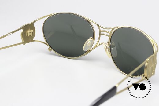 Jean Paul Gaultier 58-6101 90er Steampunk Sonnenbrille, KEINE Retrobrille, ein 25 Jahre altes Designerstück!, Passend für Herren und Damen